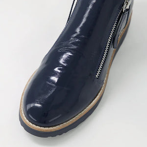 Ohmy Ankle Boot - Navy Patent