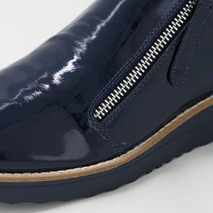 Ohmy Ankle Boot - Navy Patent