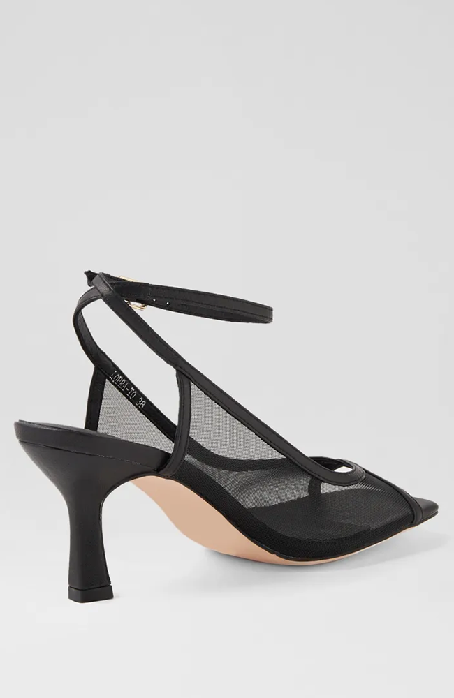 Lopra Mesh Heel - Black