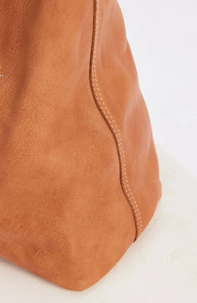 Unlined Slouchy Bag - Tan