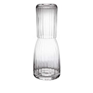 Spade Ribbed Carafe with Glass