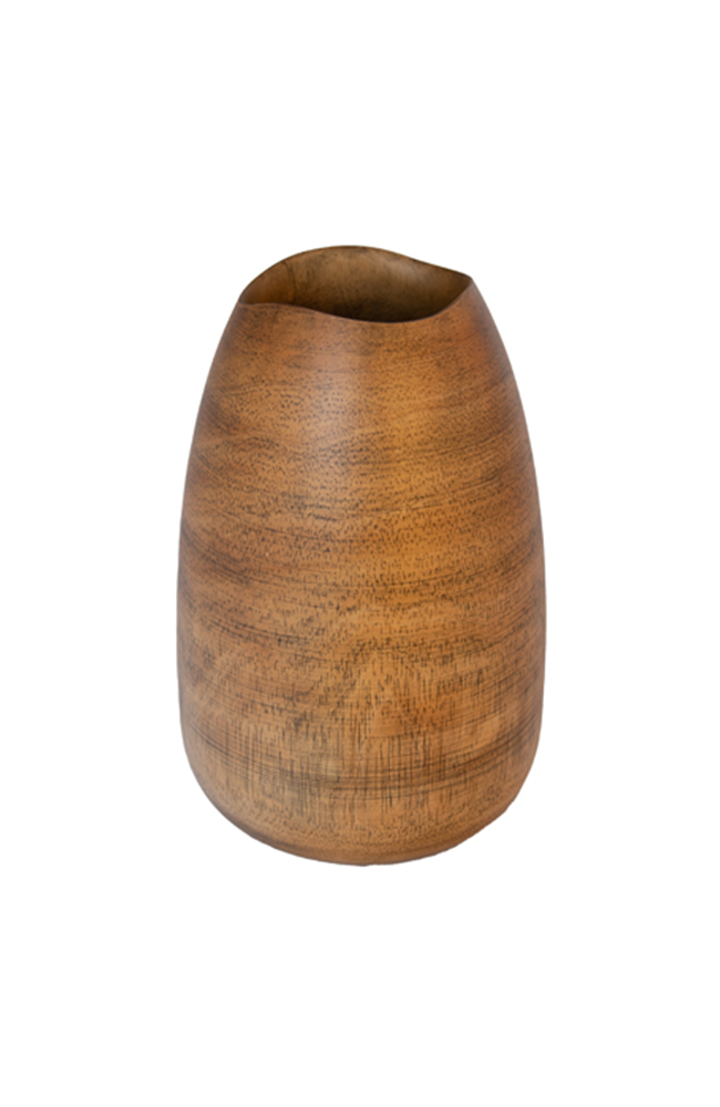 Devon Timber Teardrop Vase Small