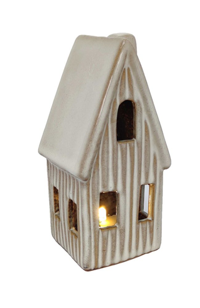 LED House SML - Brown Cream