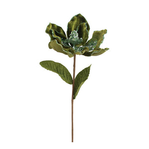 Poly Magnolia Stem - Olive