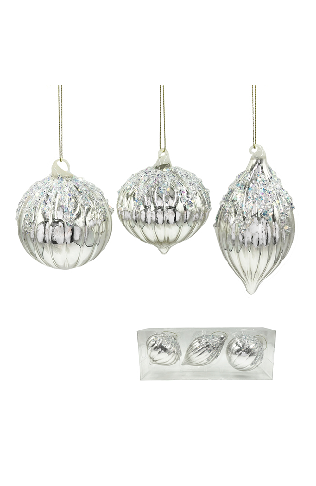 Glass Bauble Champagne