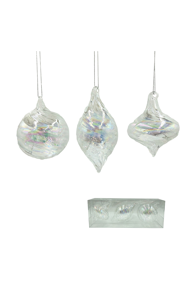 Glass Bauble Iridescent