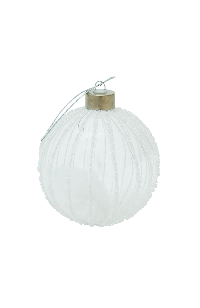 Clear White Bauble