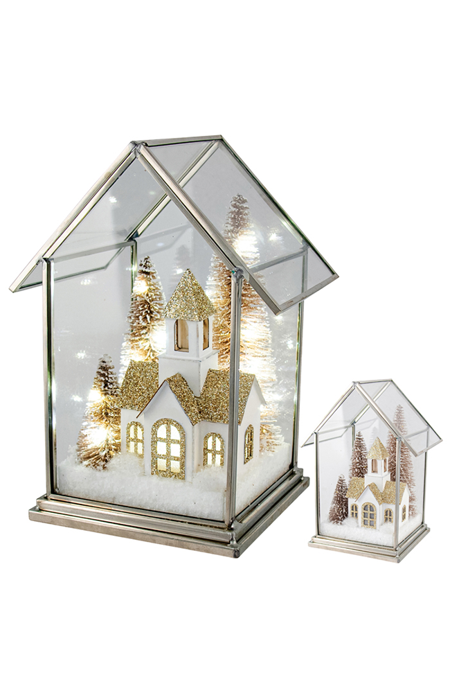 Champagne House w/ LED SML
