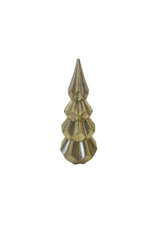 Resin Gold Origami Xmas Tree - Small