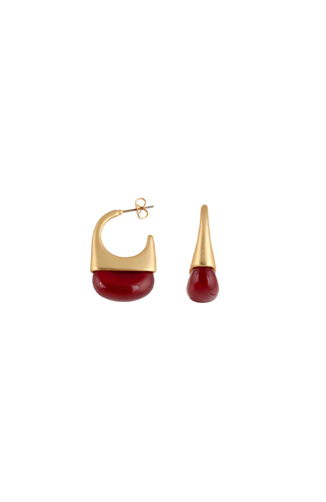 Poppy Earrings Red