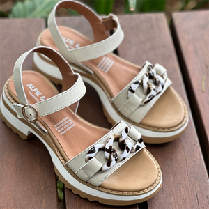 Leeroy Sandal - Cream