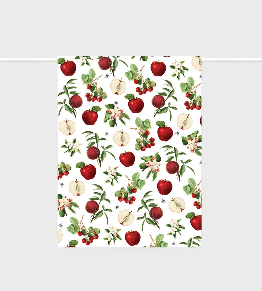 Apples & Bees Tea Towel