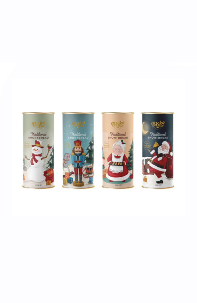 Bisko Xmas Shortbread Tube 180g