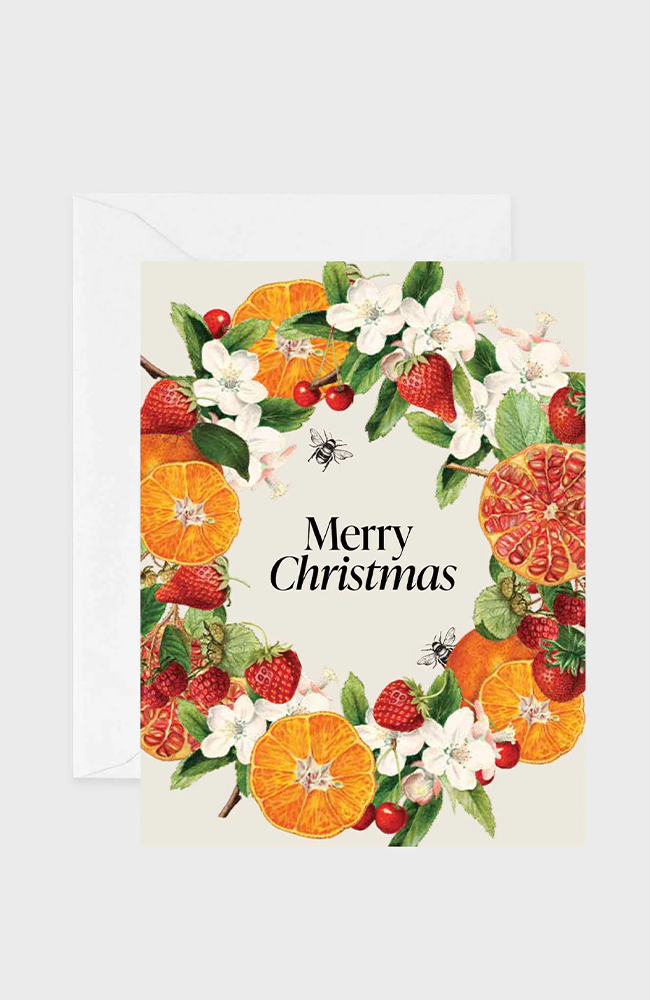 Card - Merry Christmas Wreath