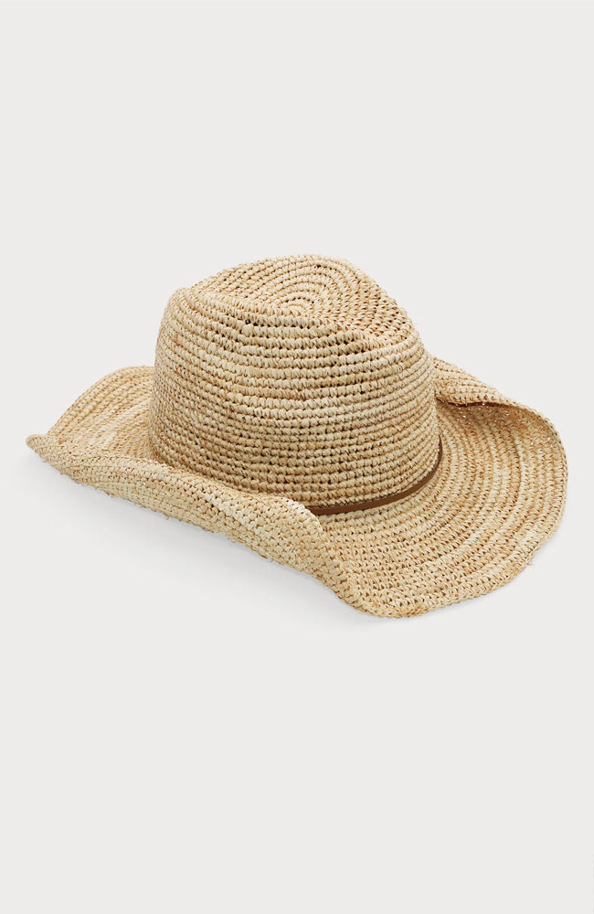 Elio Crochet Fedora Hat - Natural