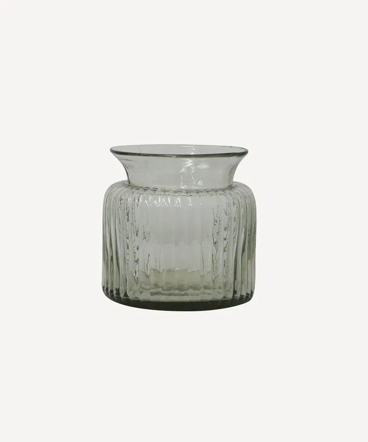 Classic Ribbed Vase - Short