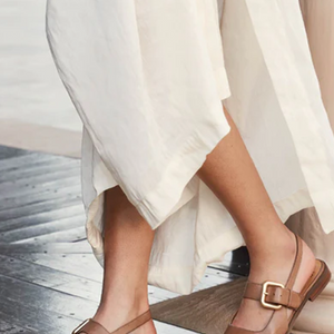 Goldie Slingback Flats- Pecan