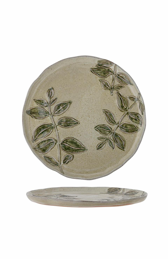 Jasper Plate - Green, Stoneware