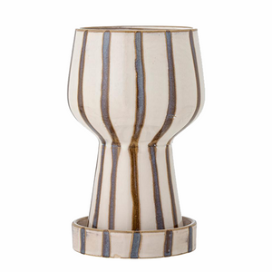 Agna Flowerpot - Brown, Stoneware