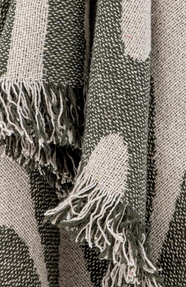 Alk Throw - Green, Recycled Cotton