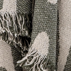 Alk Throw - Green, Recycled Cotton