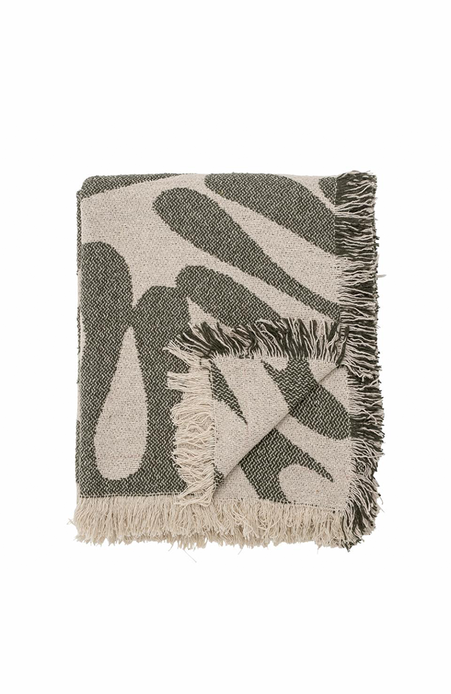 Alk Throw - Green, Recycled Cotton