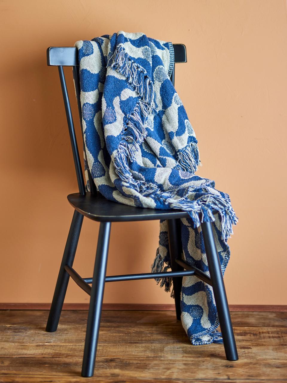 Santena Throw - Blue, Recycled Cotton