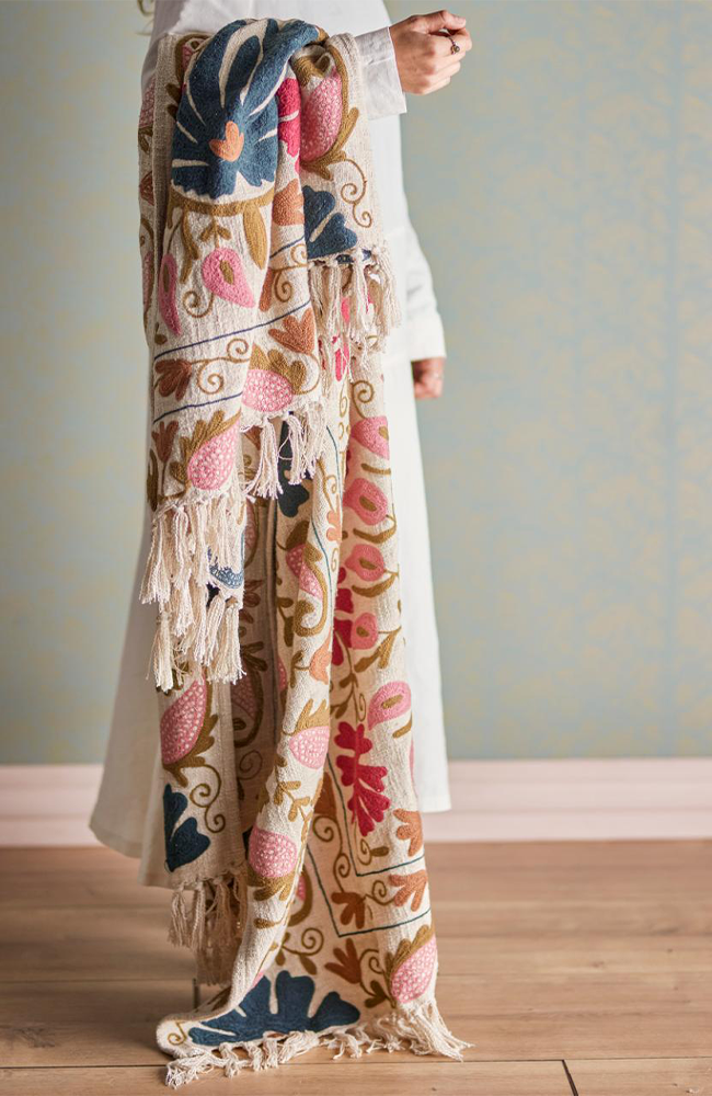 Ceva Throw - Rose, Cotton