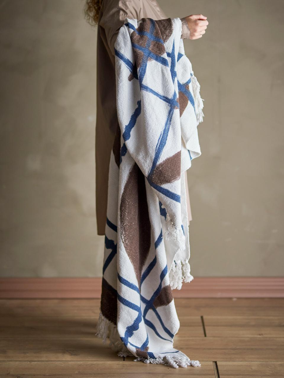 Imperia Throw - Nature, Recycled Cotton
