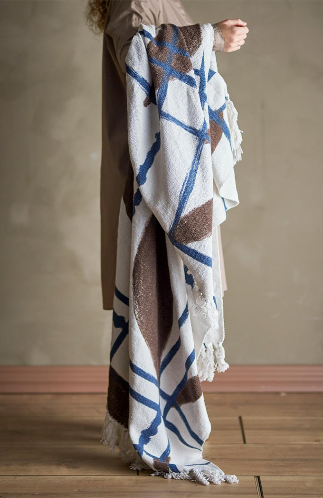 Imperia Throw - Nature, Recycled Cotton