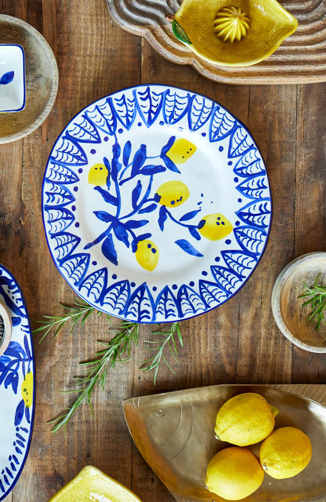 Maxima Plate Round - Blue, Stoneware