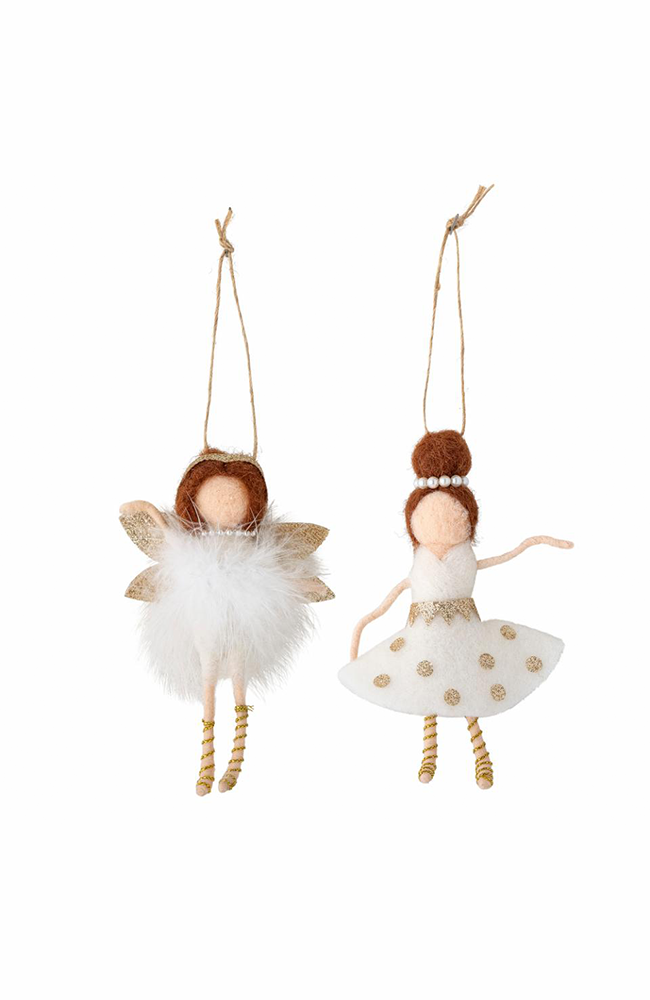 Liuka Ornament - Wool Angel