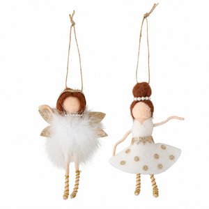 Liuka Ornament - Wool Angel