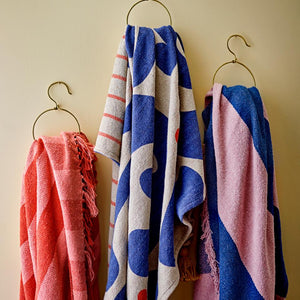 Frello Throw - Orange, Recycled Cotton