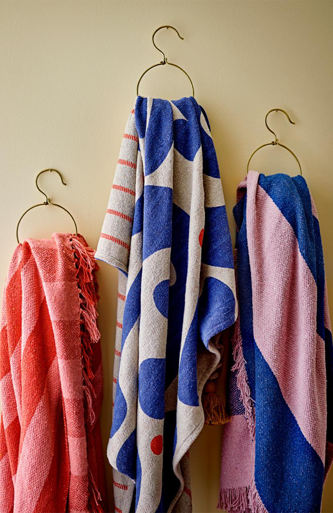 Frello Throw - Orange, Recycled Cotton