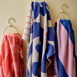 Frello Throw - Orange, Recycled Cotton