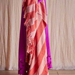 Frello Throw - Orange, Recycled Cotton