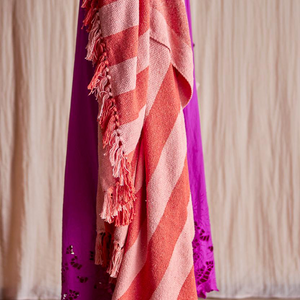 Frello Throw - Orange, Recycled Cotton