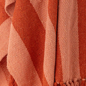 Frello Throw - Orange, Recycled Cotton