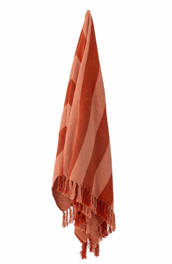 Frello Throw - Orange, Recycled Cotton