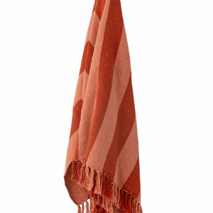 Frello Throw - Orange, Recycled Cotton