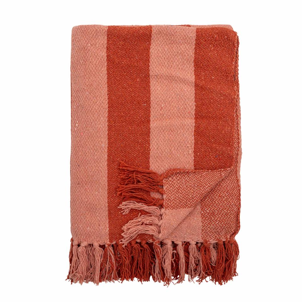 Frello Throw - Orange, Recycled Cotton
