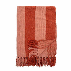 Frello Throw - Orange, Recycled Cotton