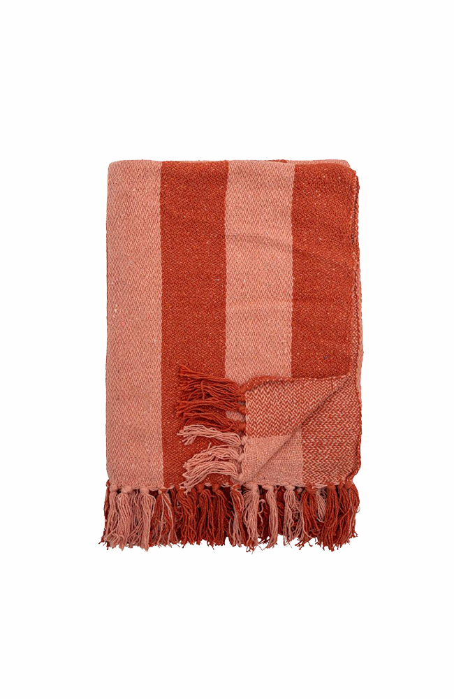 Frello Throw - Orange, Recycled Cotton