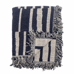 Frankie Throw - Blue, Recycled Cotton
