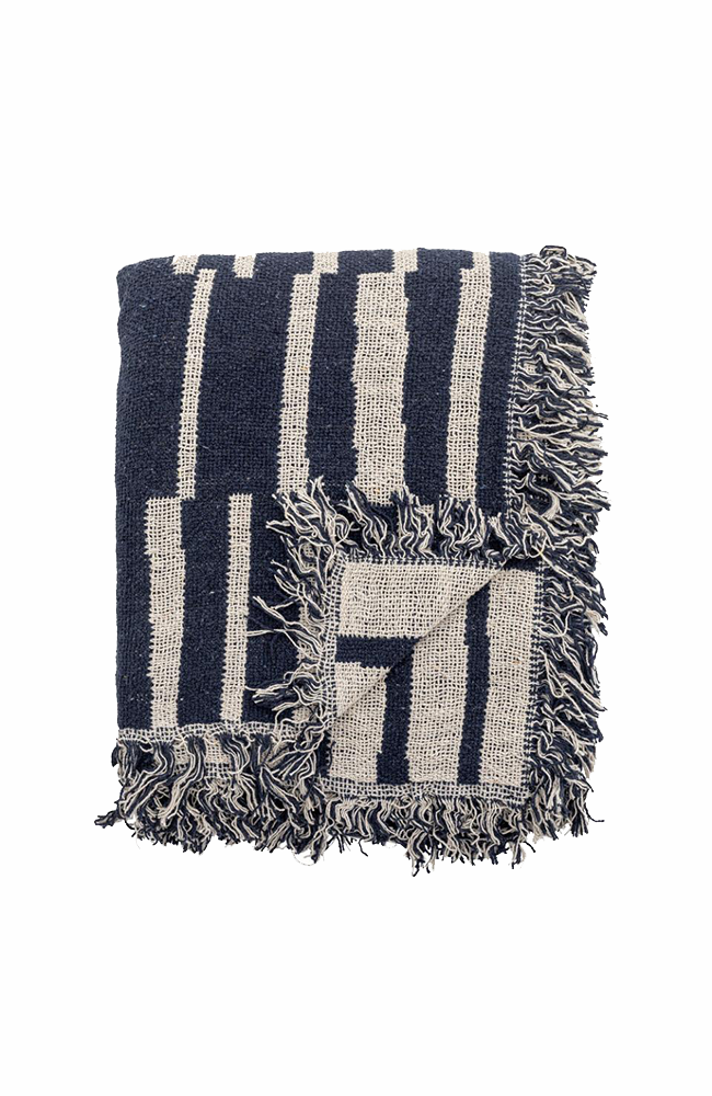 Frankie Throw - Blue, Recycled Cotton