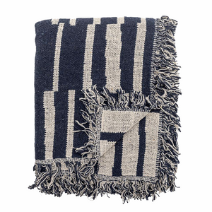 Frankie Throw - Blue, Recycled Cotton