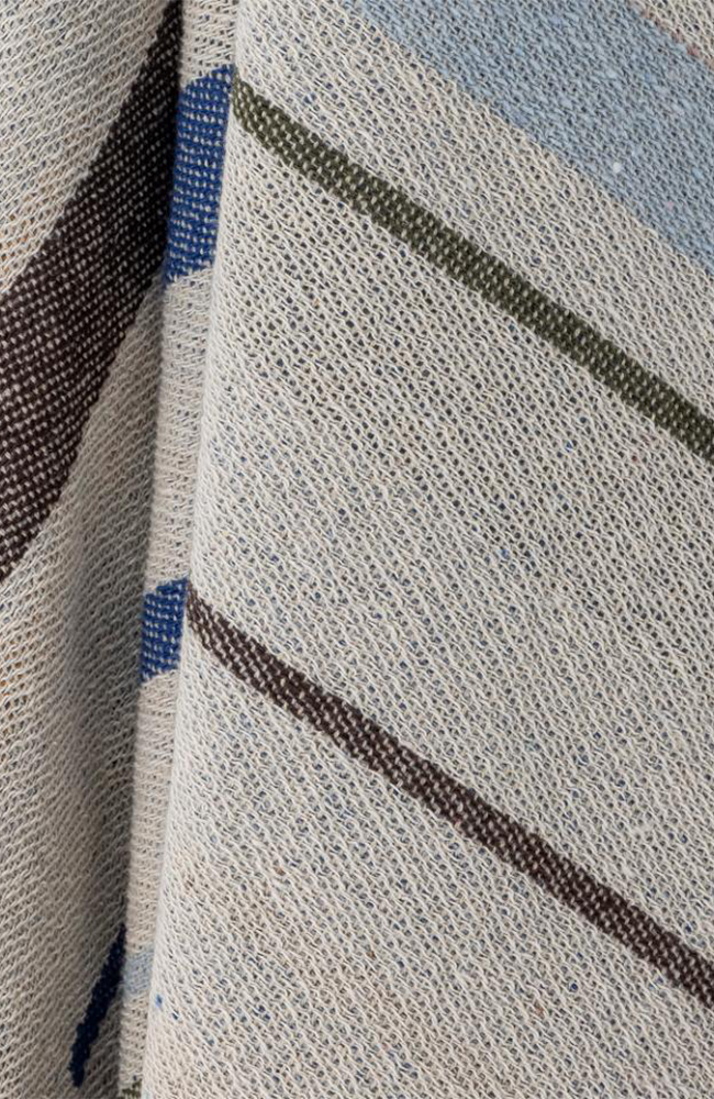 Toscana Throw - Blue, Recycled Cotton