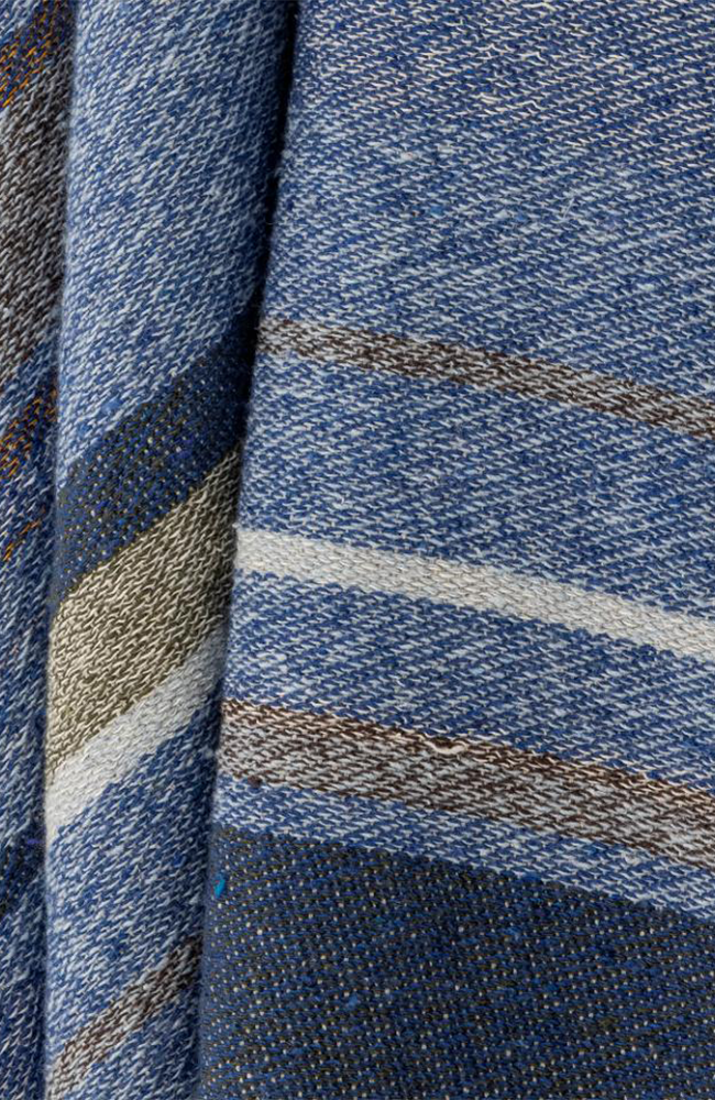 Toscana Throw - Blue, Recycled Cotton
