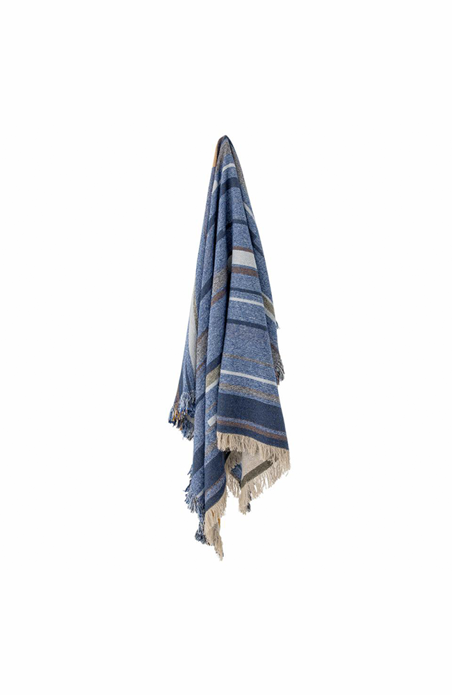 Toscana Throw - Blue, Recycled Cotton